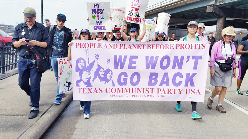 Houston TX party club building a front against Trump
