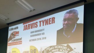 Communist Party’s Jarvis Tyner speaks at Ohio University
