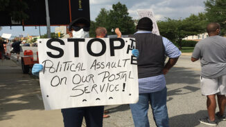 Baltimore residents rally for postal service, labor, and democracy