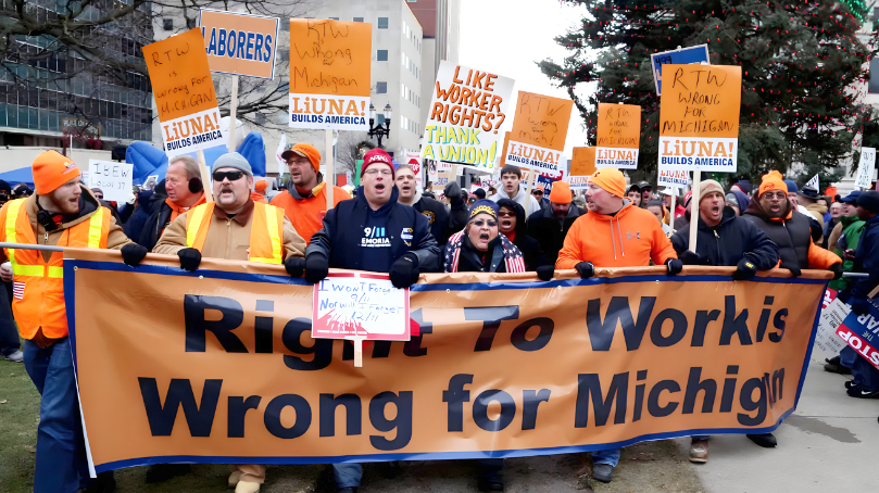 Michigan labor defeats right to work (for less)