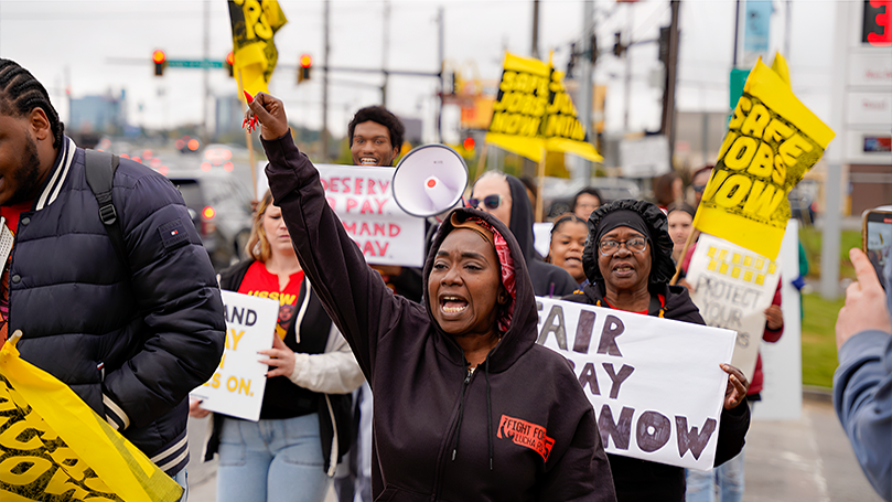 Standing in solidarity with women and queer people