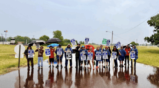 Wolfskeel Club supports UAW strike in Three Rivers